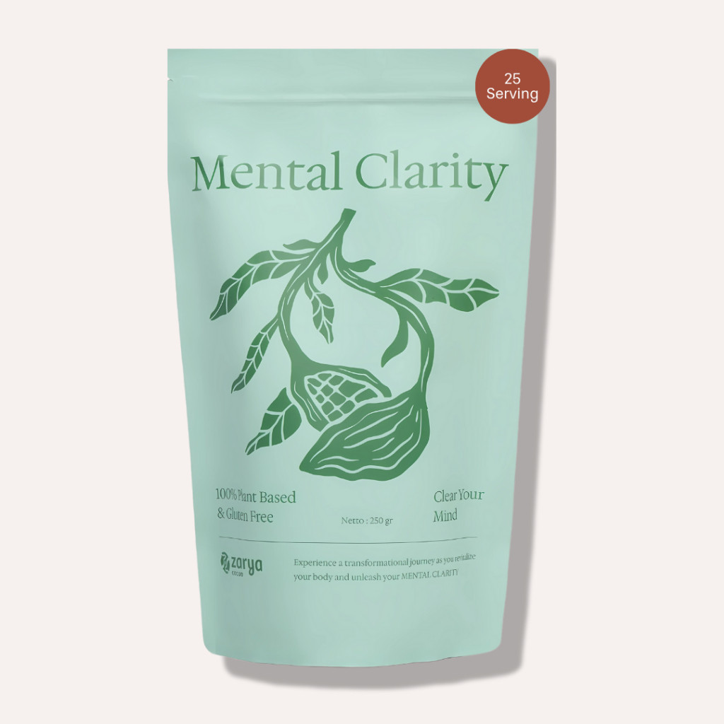 

Zarya Cacao Super Powder Mental Clarity Cacao Powder Blend with Lion's Mane, Bacopa Monnieri, Ginkgo