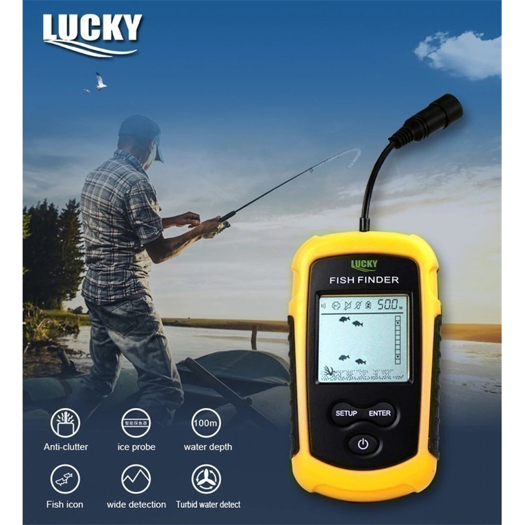 Lucky Ffc1108 Portable Sonar Fish Finder Fishing Lure