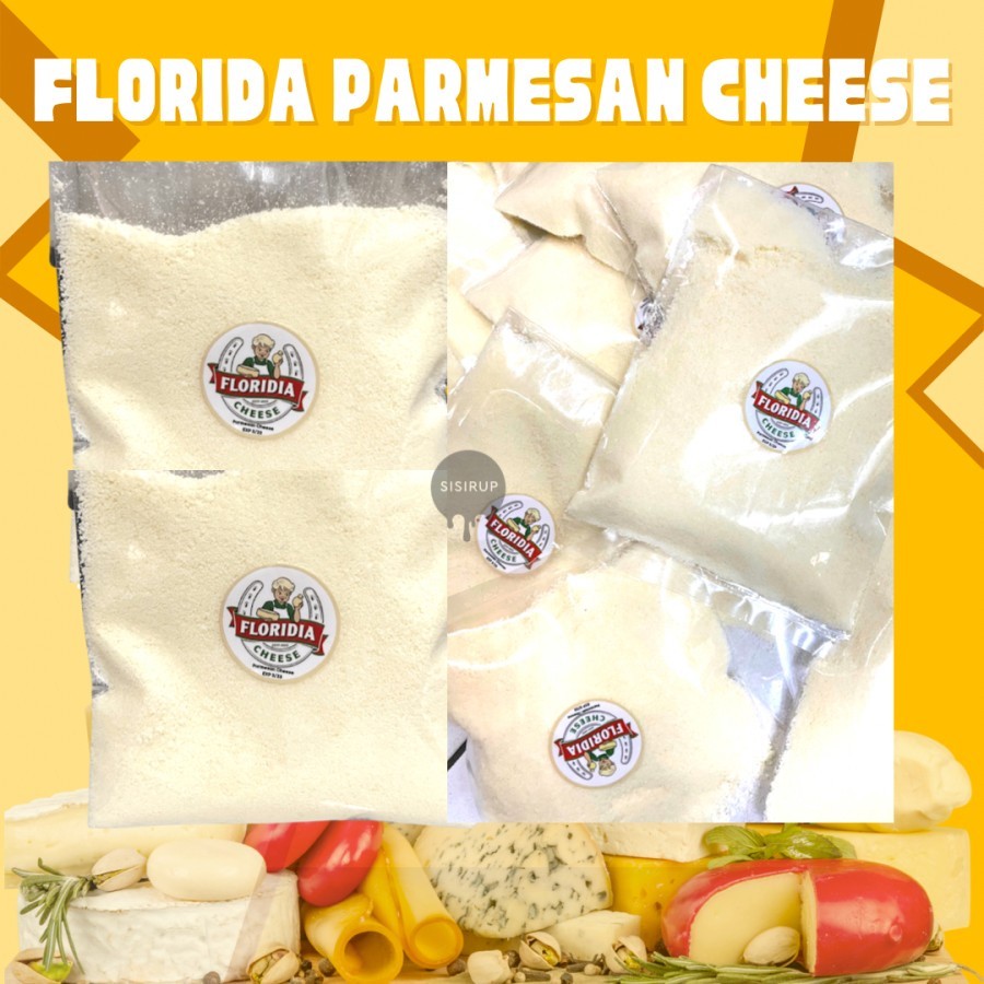

FLORIDIA Parmesan Cheese 100 GR / Keju Parmesan Bubuk / Grated Parmesan
