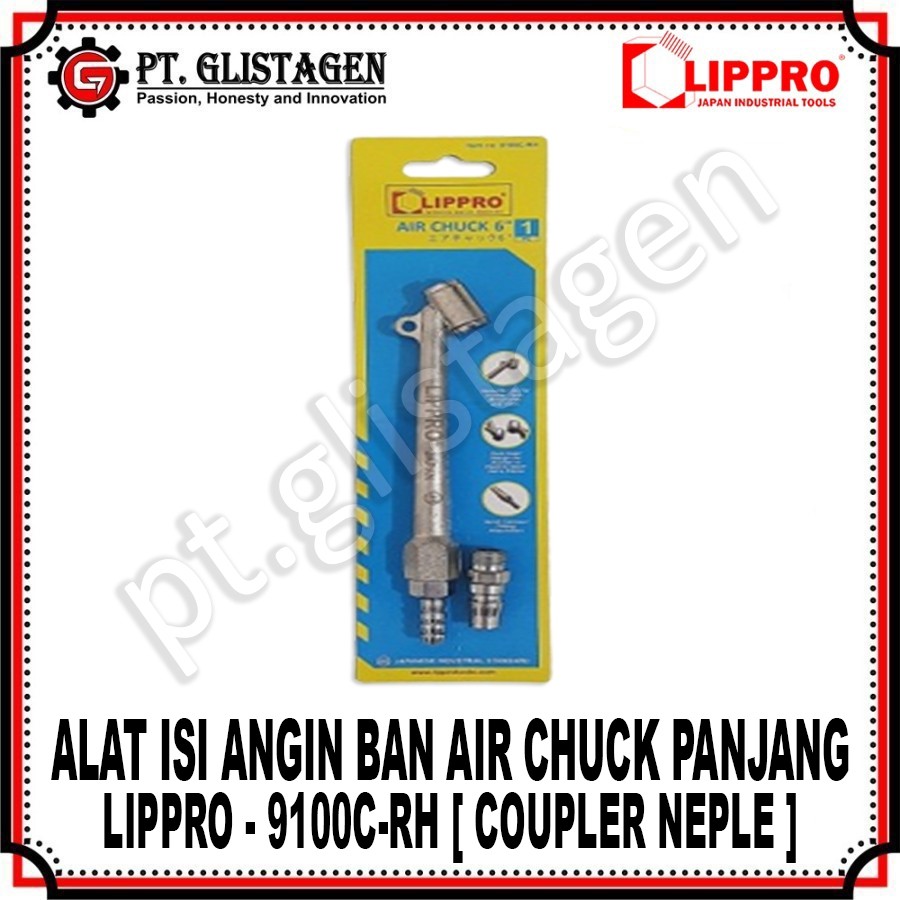 LIPPRO Alat Isi Angin Ban Tire Air Chuck Nepel Dan Coupler Lippro