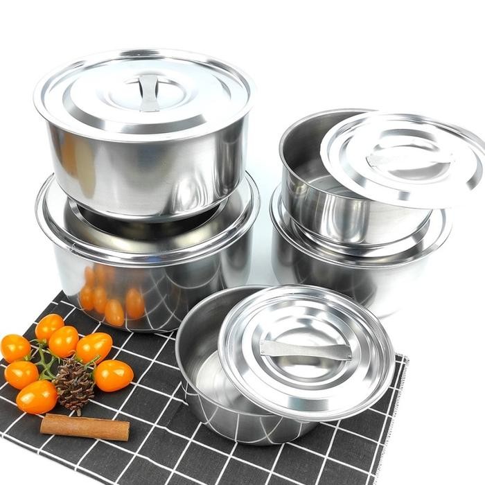 Hot Sale Bmw Panci Set Stainless Steel Stock Pot Panci India Sup+ Tutup Zuk10