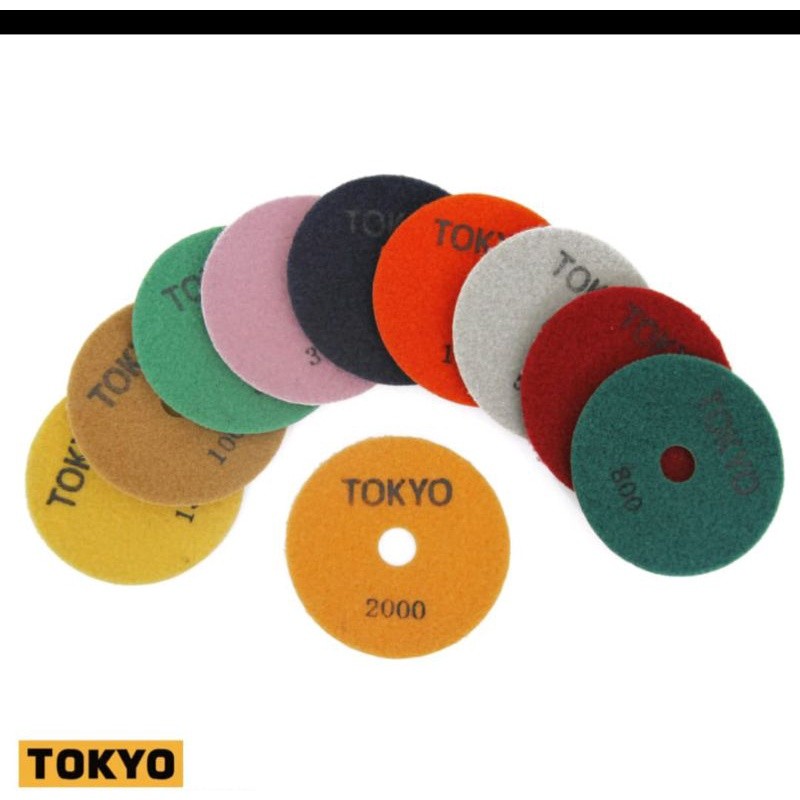 tokyo diamond pad 4" / pad poles marmer tokyo / pad tokyo poles granite TOKYO Diamond Pad 4" tokyo