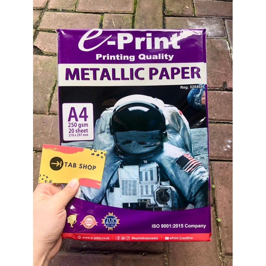 

Terlaris- E-Print Metallic Paper Waterproof