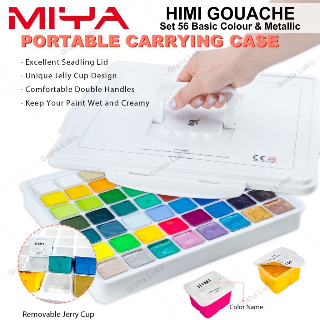 

Miya Himi Gouache 56 Warna 30ml Neon & Metallic