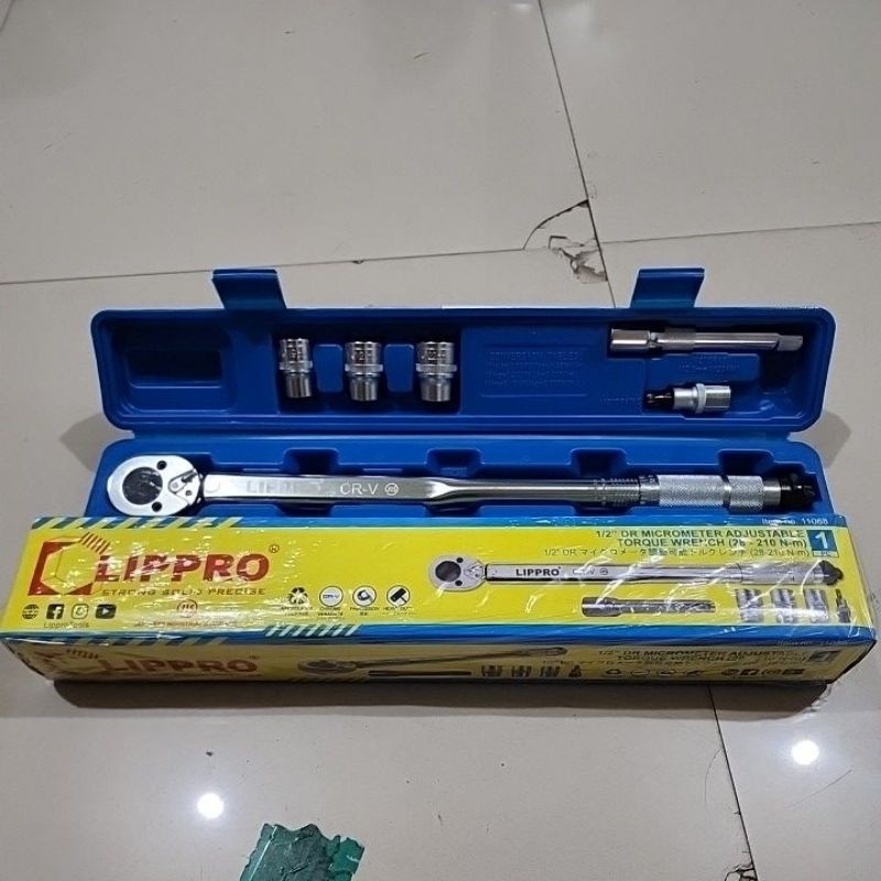 KUNCI TORSI LIPPRO 1/2 INCHI 28-210 NM / TORQUE WRENCH LIPPRO GAGANG KUNCI MOMEN LIPPRO 28 - 210 NM