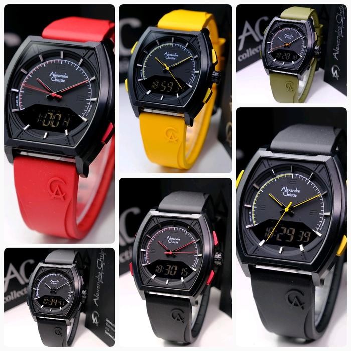 Jam Tangan Pria Alexandre Christie Ac 9390 Ac9390 Double Time Original. Garansi Resmi 1 Tahun