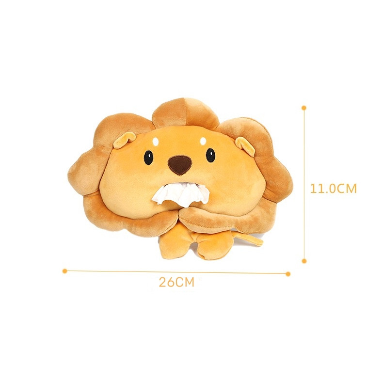 Unik Tempat Tisu Mobil Lucu Tempat Tisu Mobil Estetik Tempat Boneka Rak Handuk Kertas Singa, Kotak