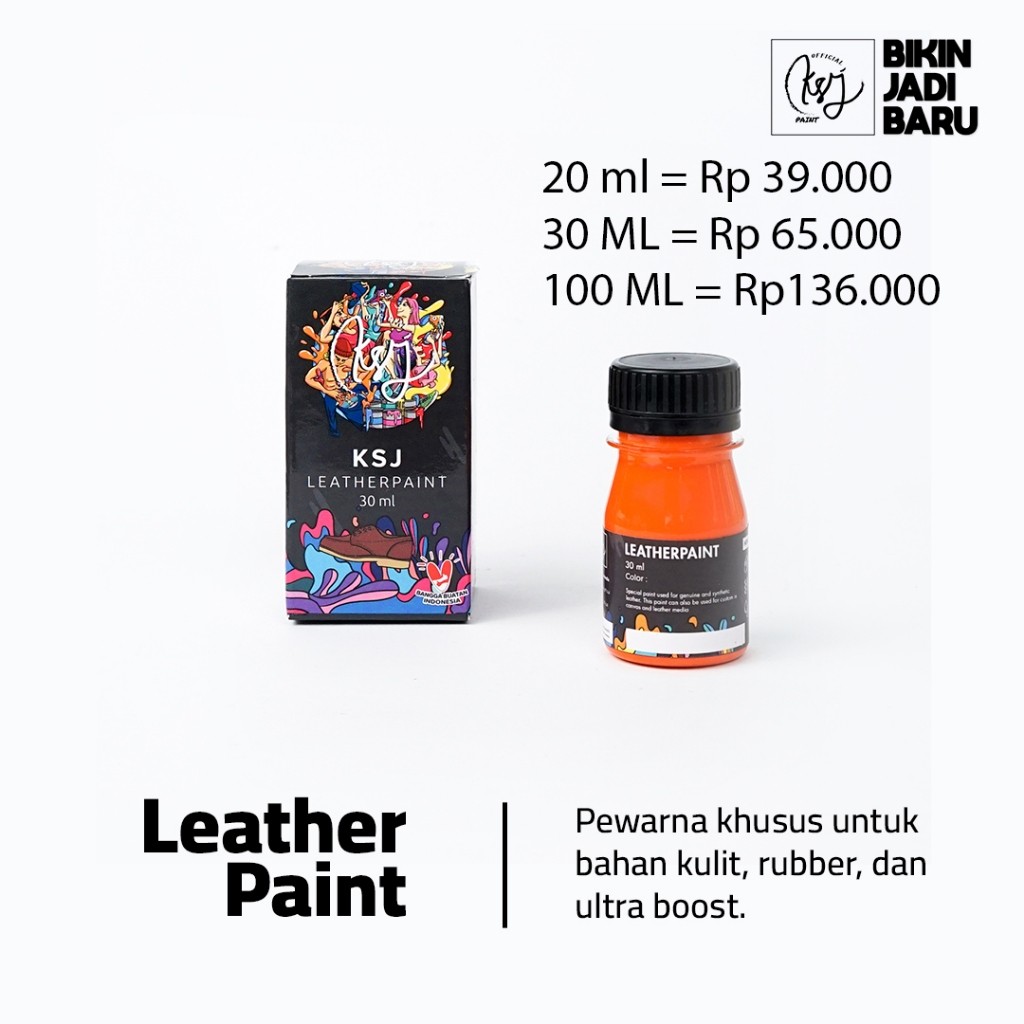 

Cat Sepatu / Cat Tas KSJ Leather Paint