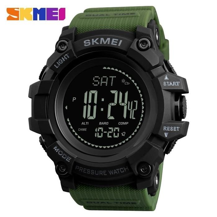 Jam Tangan Outdoor Altimeter Barometer Thermometer Skmei 1358