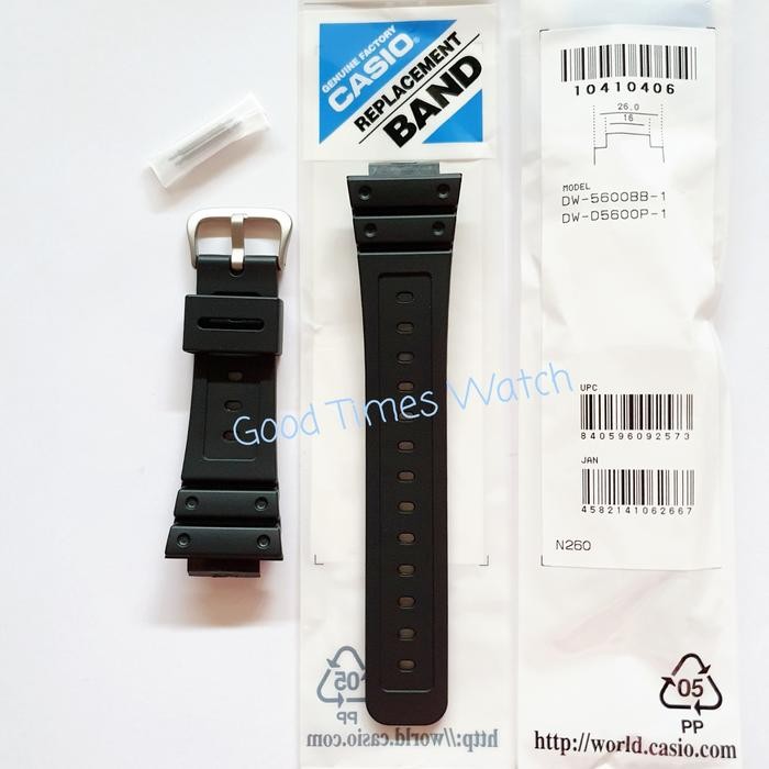 Strap G-Shock Dw-5600Bb-1 Dw-D5600P / Dw-5600 Dw 5600 Casio Original