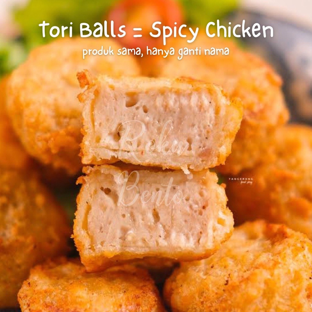 

Spicy Chicken / Tori Balls Roku Bento Bandung Homemade Nugget Ayam Frozen - Menu Bekal Siap Goreng