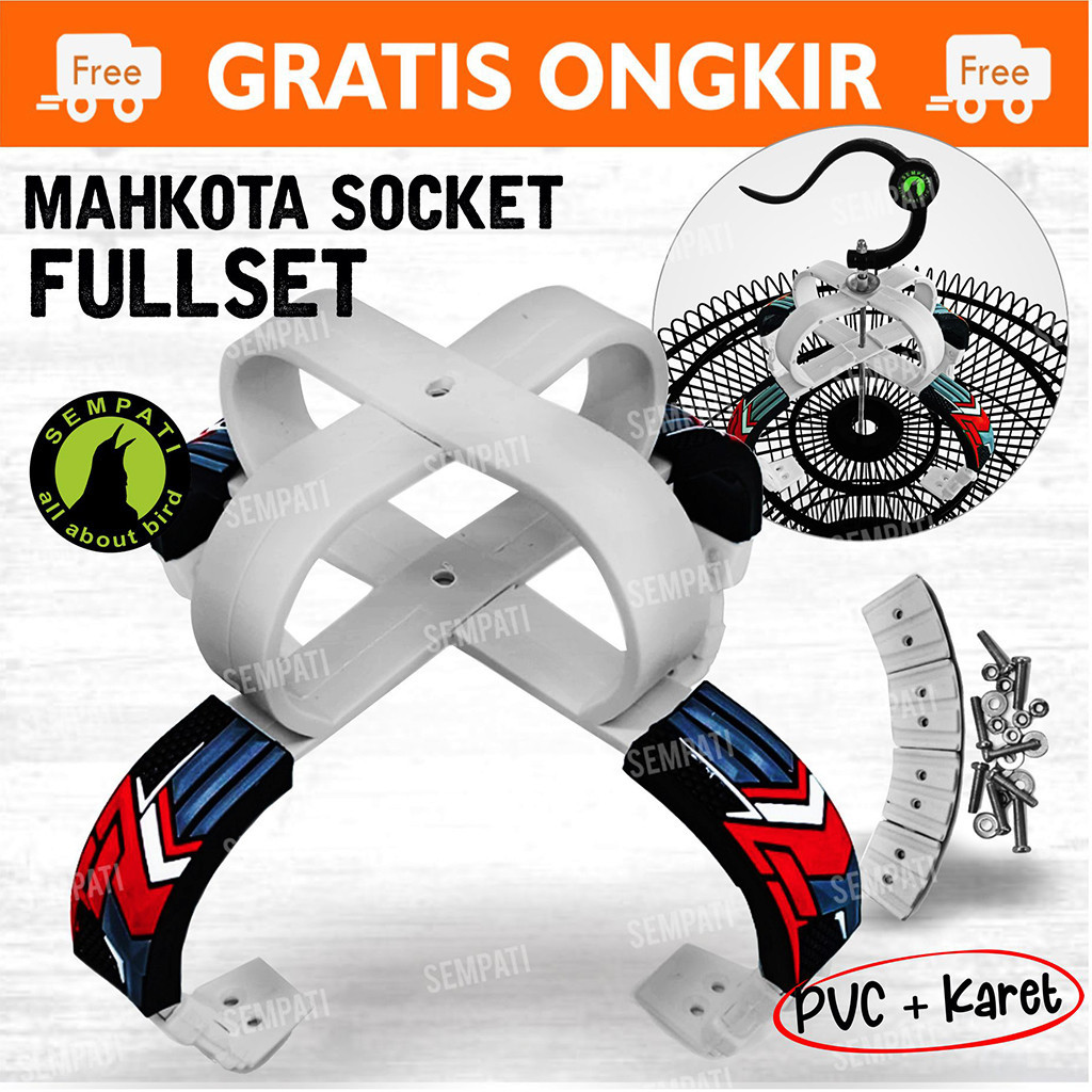 SEMPATI Mahkota Sangkar Murai Socket Soket Racing Pro Cakram Mahkota Gantungan Sangkar Kandang