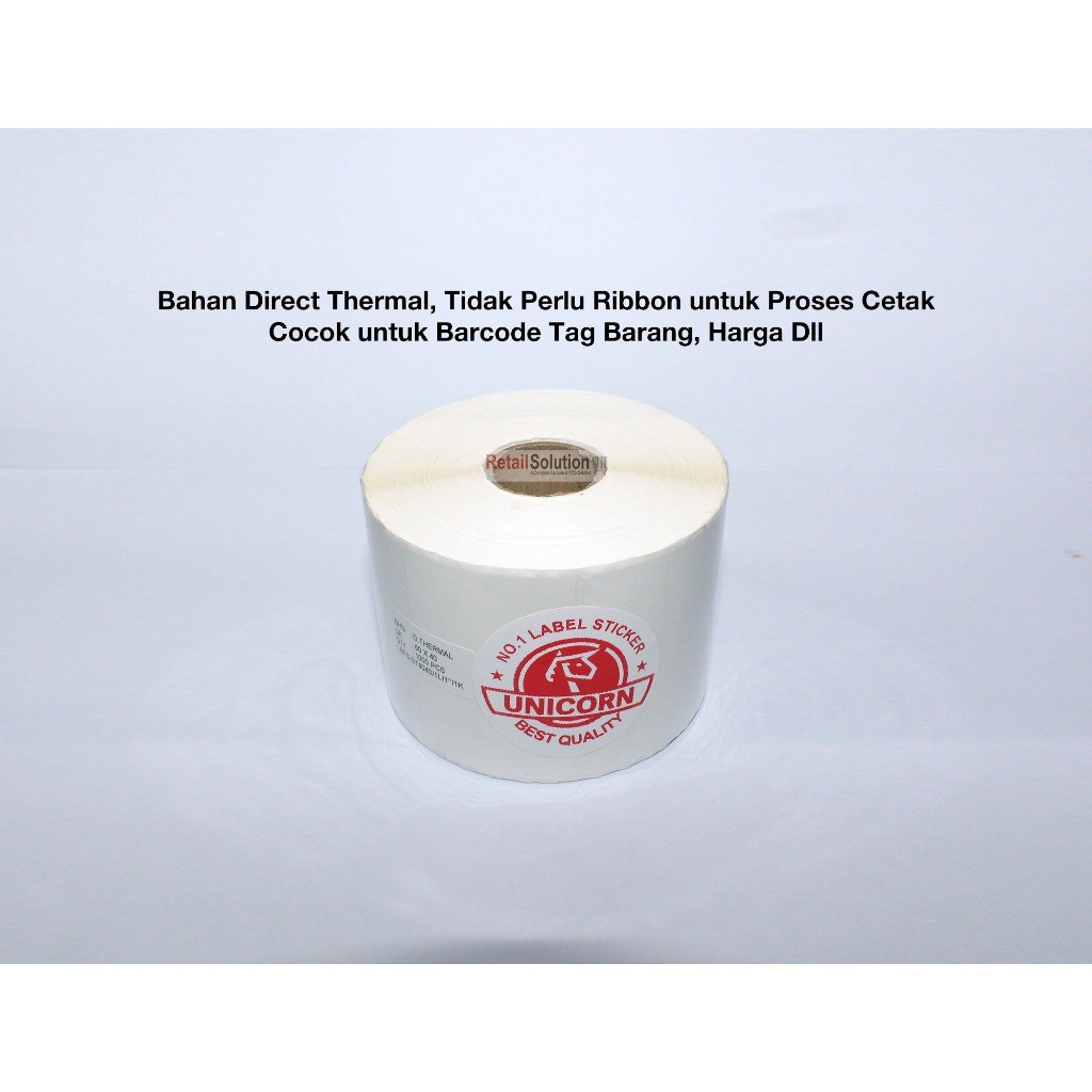 

Stiker Label Barcode Thermal 60x40 mm / 60 x 40 mm / 60x40mm Isi 1000