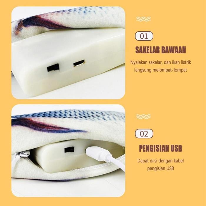 Mainan Ikan / Mainan Anak / Ikan Bergerak Mainan Kucing Boneka / Ikan Bisa Gerak Dancing Fish /