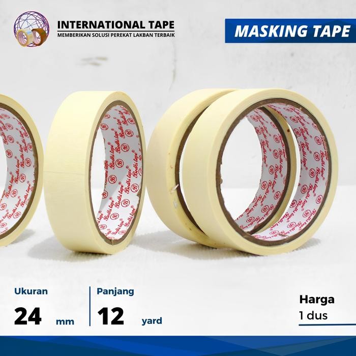 

Neosign - Lakban Kertas/Masking Tape Bodhi 24Mm/48Mm X 12 Yard Per Dus