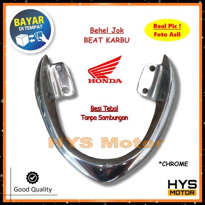 Behel Jok Belakang BEAT Karbu - Begel Variasi Motor Bahan Besi Tebal - Promo Bayar di Tempat
