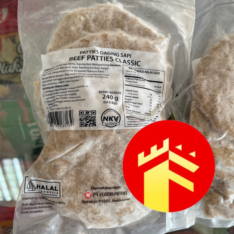 

Bernardi Beef Patties Classic 240 Gr Burger Sapi Patties Sapi Bernardi 240 Gr