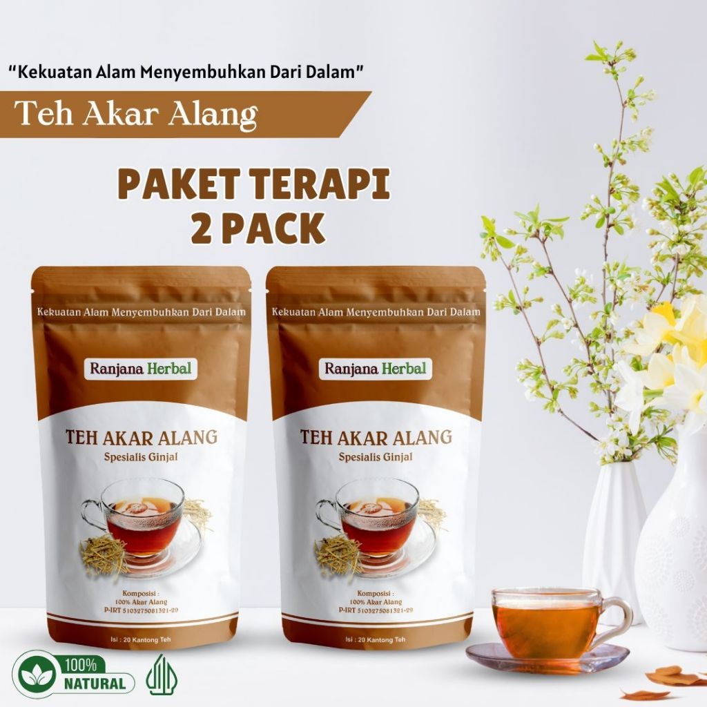 

Paket Teh Celup Herbal Akar Alang Alang Obat Gagal Ginjal Cuci Darah Prostat Kemih Kencing Berbusa