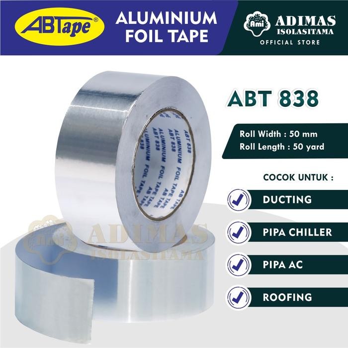 Alumunium Foil Tape Merek AB Tape 838 Untuk Material Alumunium Foil
