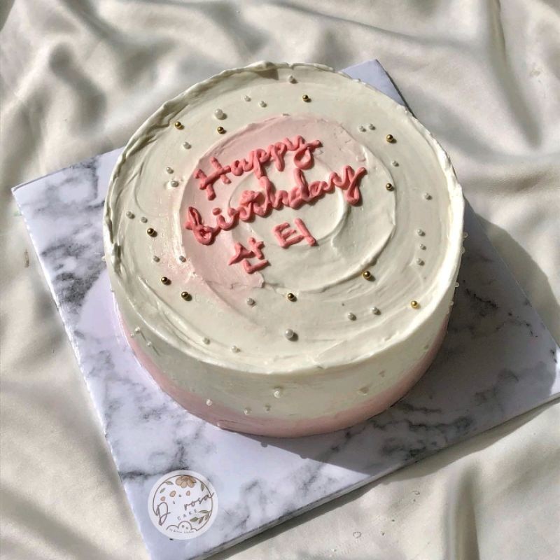 

Tart Ulang Tahun - korean cake - painting cake