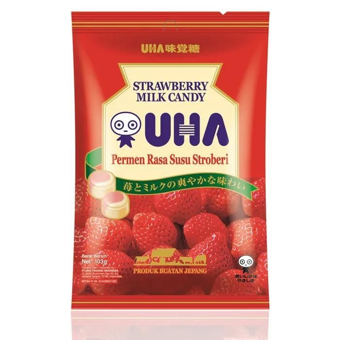 

UHA CANDY MILK 51GR, PERMEN SUSU JEPANG UHA 51 GRAM, UHA STRAWBERRY MILK CANDY MATCHA 51 GR