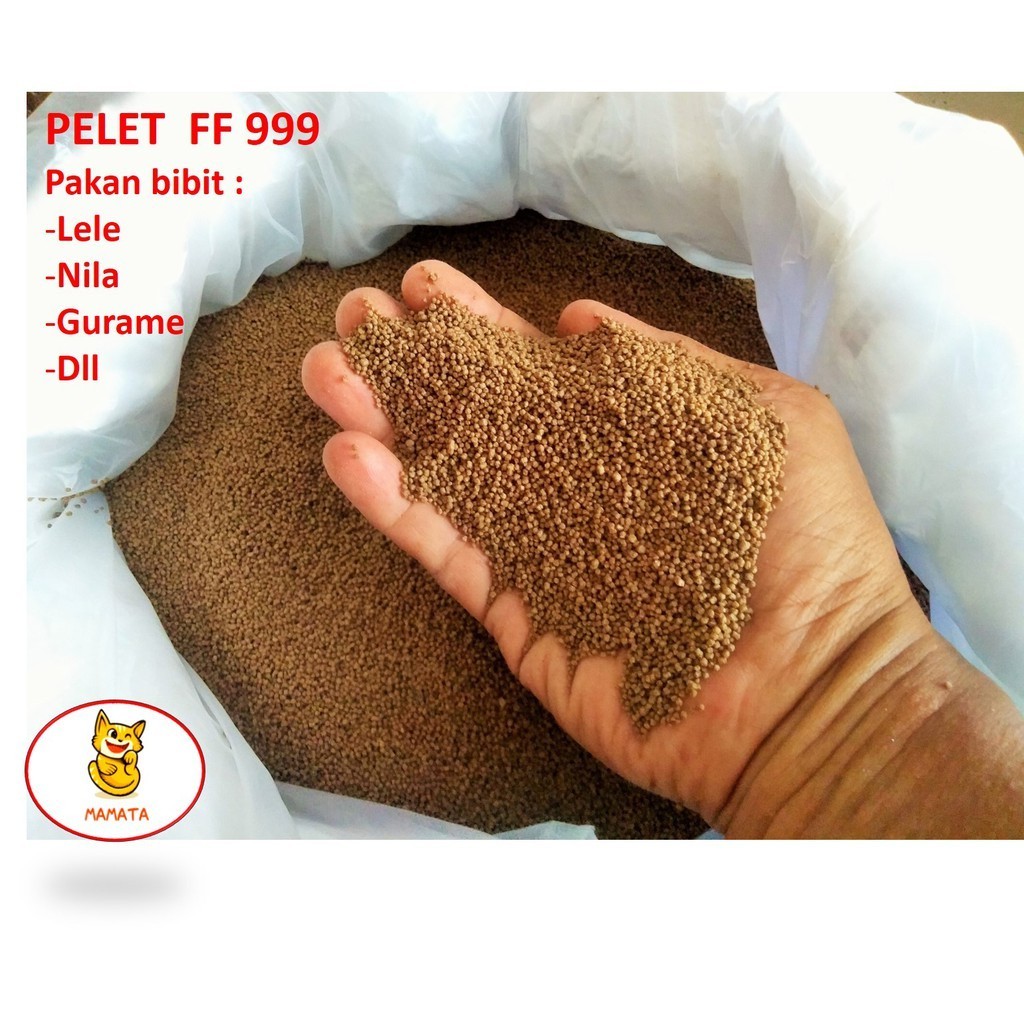 Pelet FF-999 Benih Ikan Gurame Nila Patin Lele Kemasan 250g