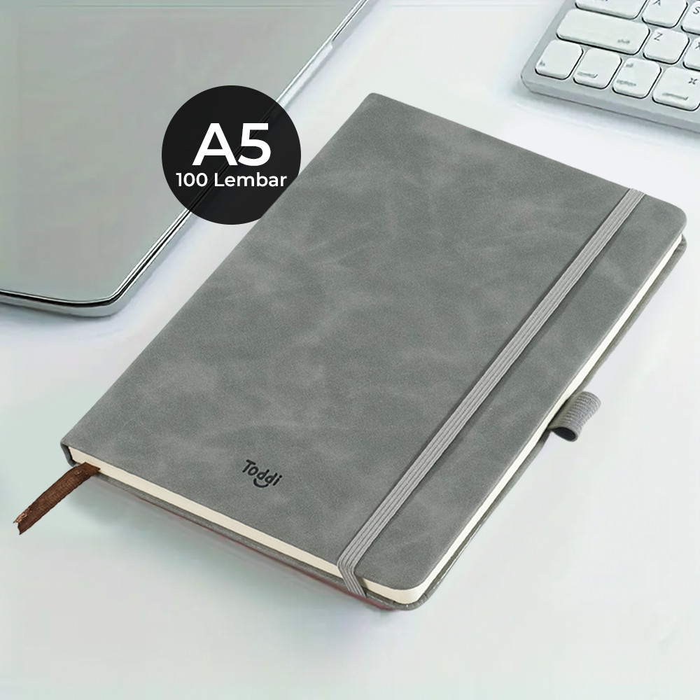 

Buku Jurnal Hardcover Notebook Diary 200 Halaman Grid-Gray-A5