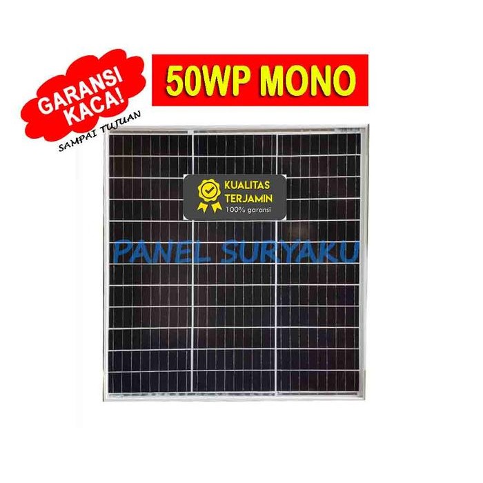 Promo Solar Panel Surya 50Wp Monocrystalline Original