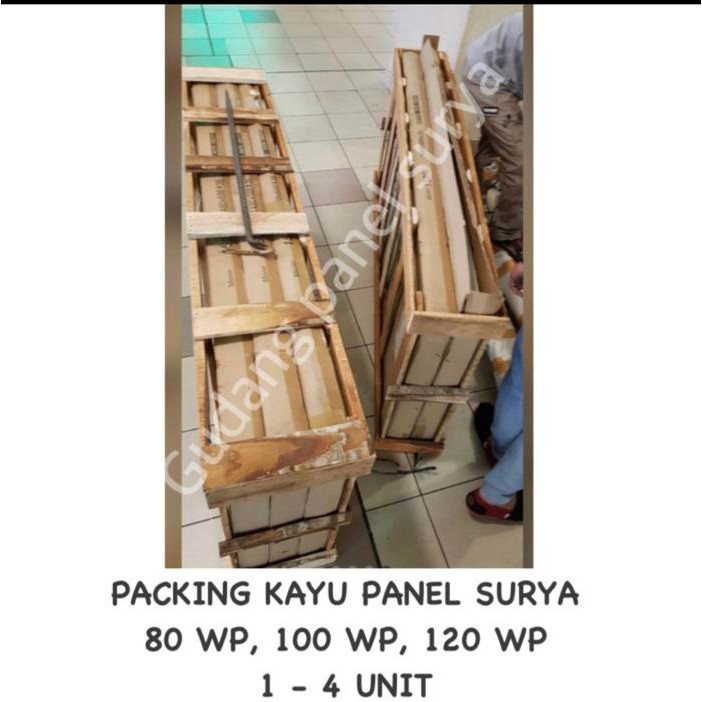 Murah 2 Panel 120Wp Mono Gh / Maysun 120Wp Monocrystalline + Packing Kayu