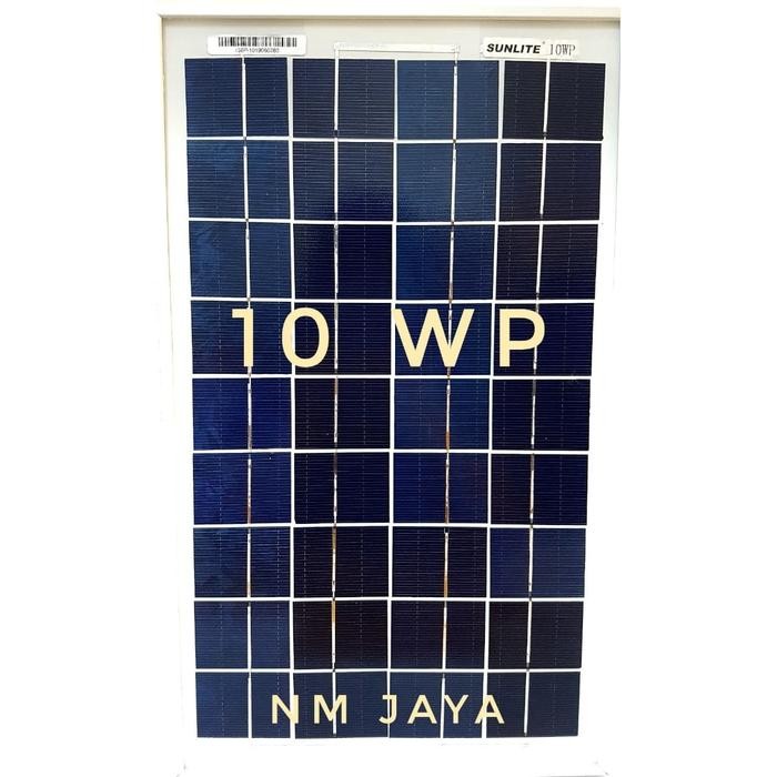 Hemat Solar Panel Surya Solar Cell 10Wp 10 Watt 10 W Poly