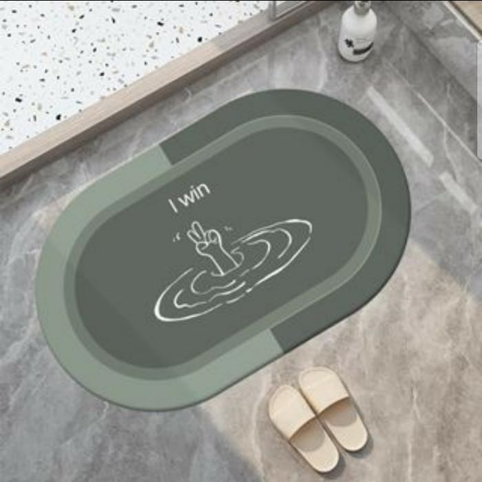 Terlaris Karpet Keset Kamar Mandi Bentuk Keset Kaki Anti Selip Slip Bagus