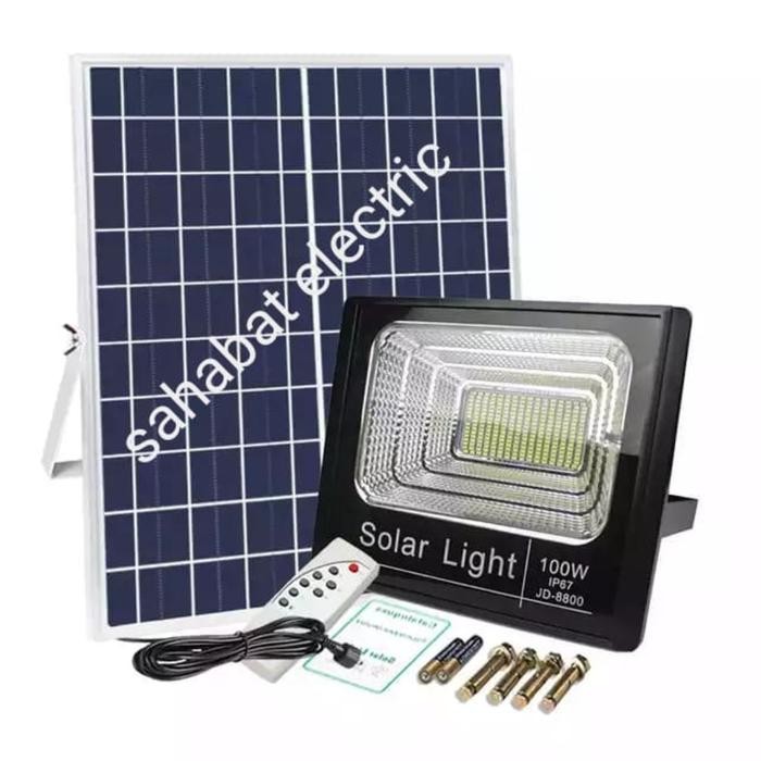 Sale Lampu Sorot Led Tenaga Surya 100Watt Solar Cell 100Watt
