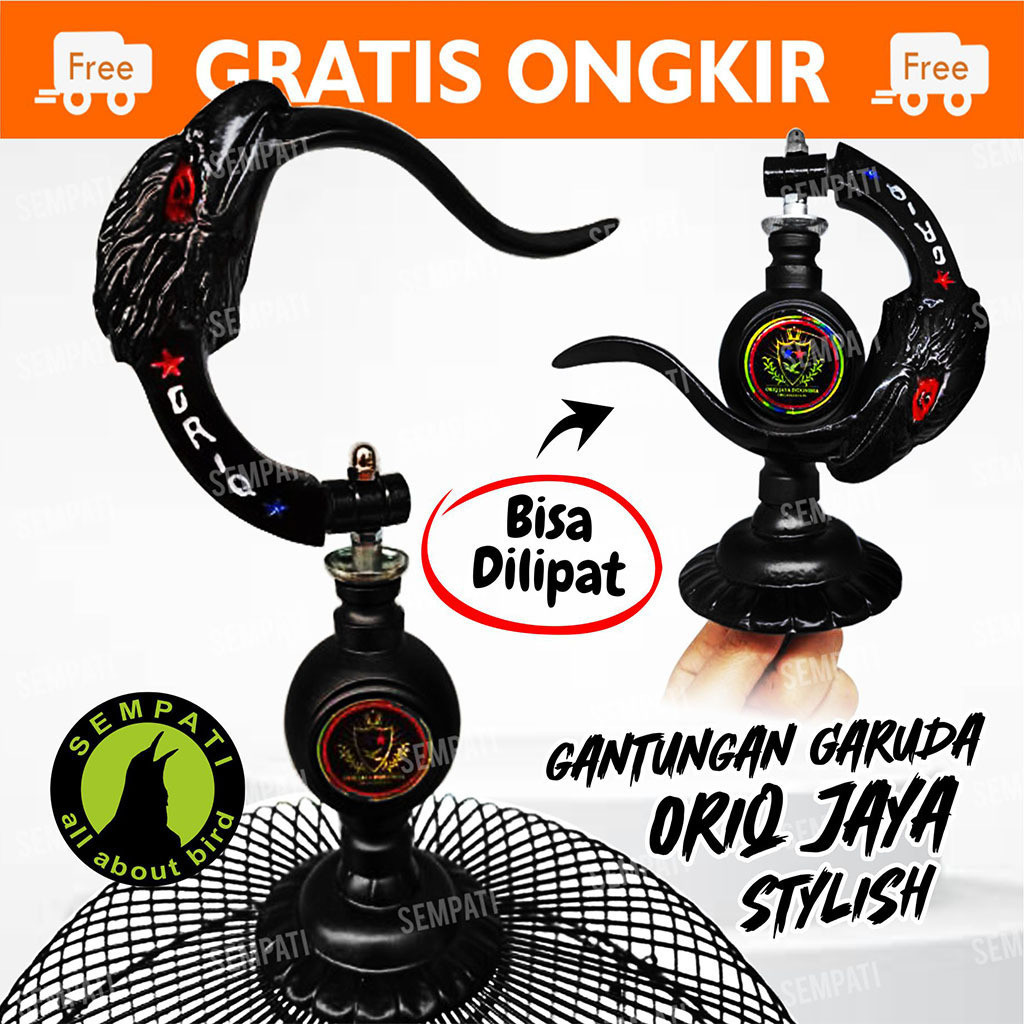 SEMPATI GANTUNGAN SANGKAR PION MOTIF NAGA GARUDA ORIQ JAYA KANDANG BURUNG MURAI KOTAK LOVEBIRD