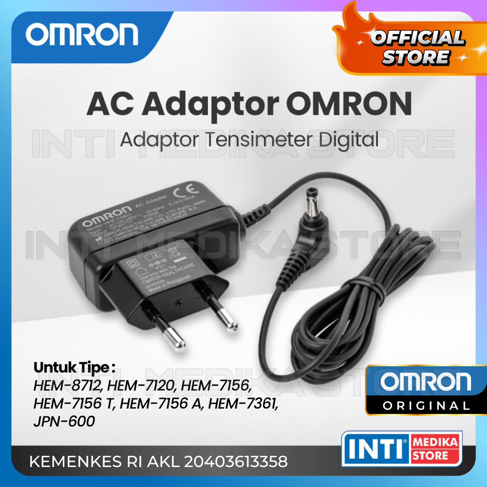 OMRON - AC Adaptor Adaptor Tensi Omron Adaptor Omron ORIGINAL