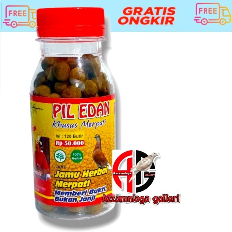 Jamu Merpati Pil Edan 120 Butir Pil Edan Merpati Menambah Stamina Dan Power Burung Merpati Original