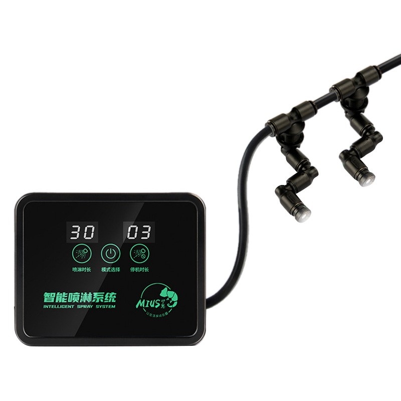 Pelembap Terarium Fogger Reptil Cerdas Pengatur Waktu Elektronik Kit Sistem Semprotan Hutan Hujan Ka