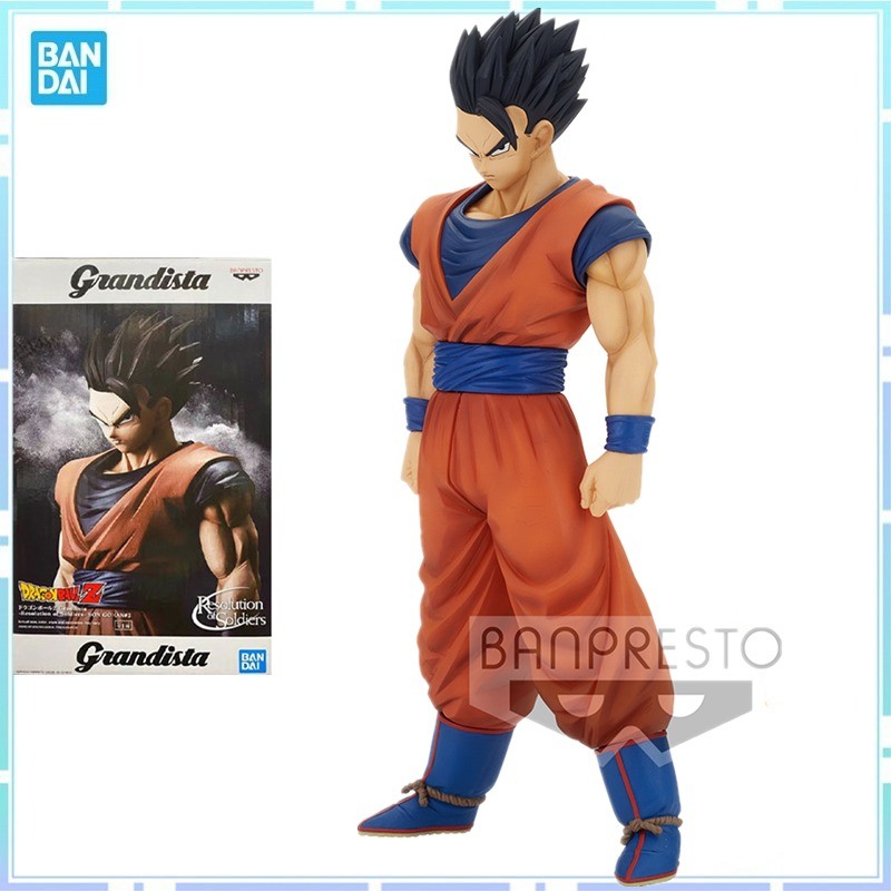 Bandai Asli Anime Dragon Ball Z Grandista Ros Super Saiyan Son Gohan Action Figure Koleksi Mainan Bo