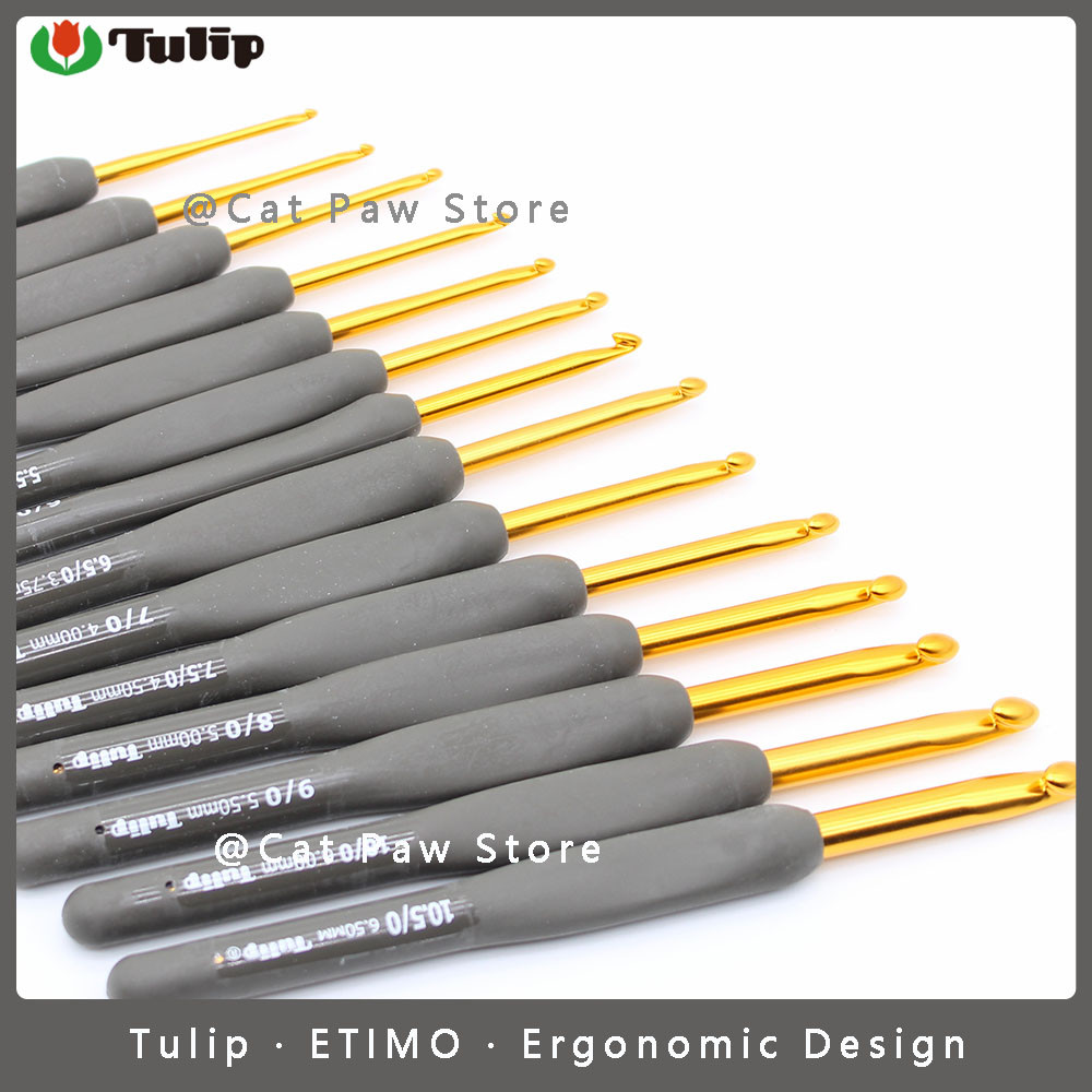 1 Buah Crochet Tulip Asli Diy Tulip Etimo Crochet Hook Crochet Needles Set Kait Rajut dengan Gratis 