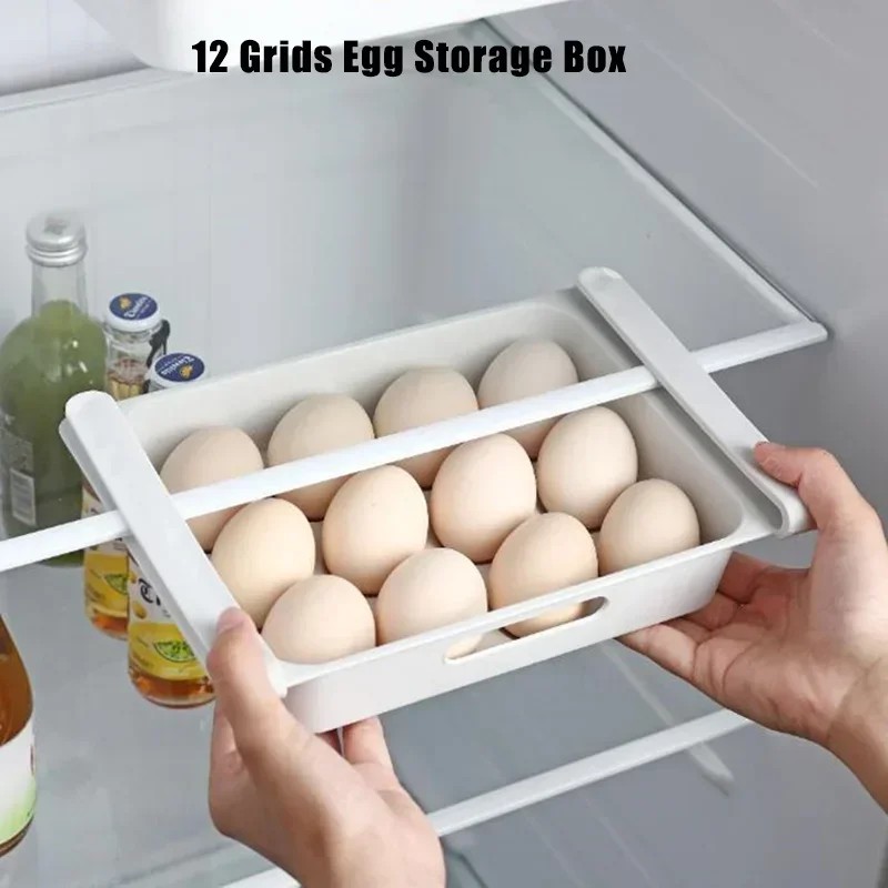 Kotak Penyimpanan Buah Telur Kulkas Organizer Dapur Gantung Jenis Laci Rak Makanan Aksesori Dapur Ra