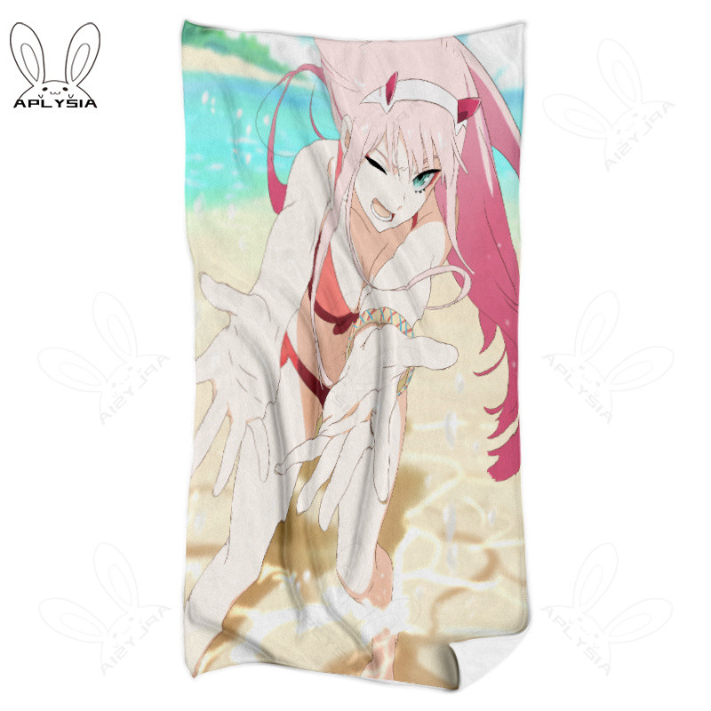 Handuk Pantai Asuna Nezuko Saber Gadis Anime Jepang Ukuran Besar Handuk Wajah Gym Rem Rimuru Tokisak