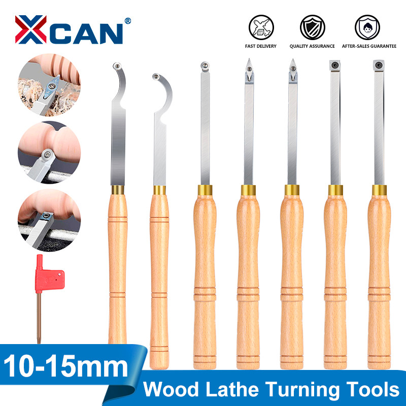 XCAN Alat Putar Bubut Kayu dengan Sisipan Karbida Alat Pengerjaan Kayu Lebih Kasar Detailer Hollower