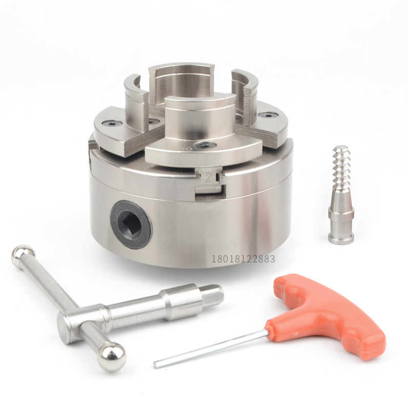 WoodLathe Chuck Self Centering 4 Jaw Wood Turning Chuck 4 "100mm alat pembubut kayu Aksesori Alat Me