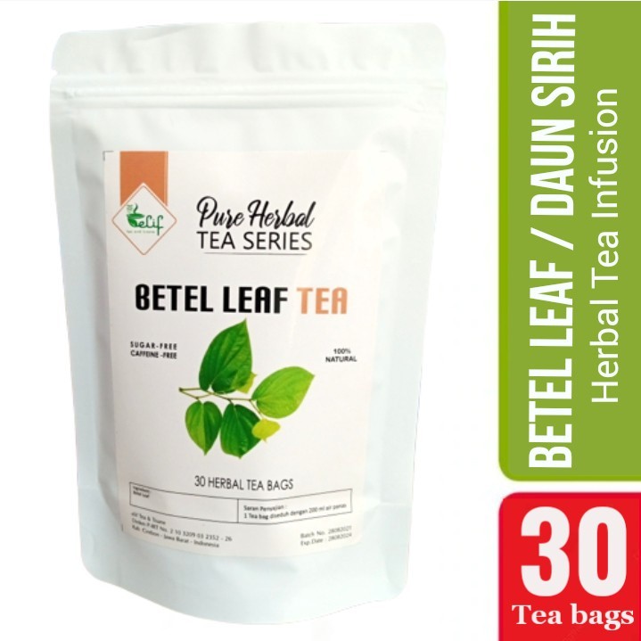 

ELIF TEA AND TISANE Betel Leaf Tea : Teh Daun Sirih Hijau Isi 30 Tea Bag [PREMIUM]