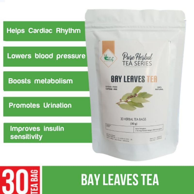 

ELIF TEA AND TISANE Bay Leaves Tea Teh Daun Salam 30 Tea Bag [PREMIUM]