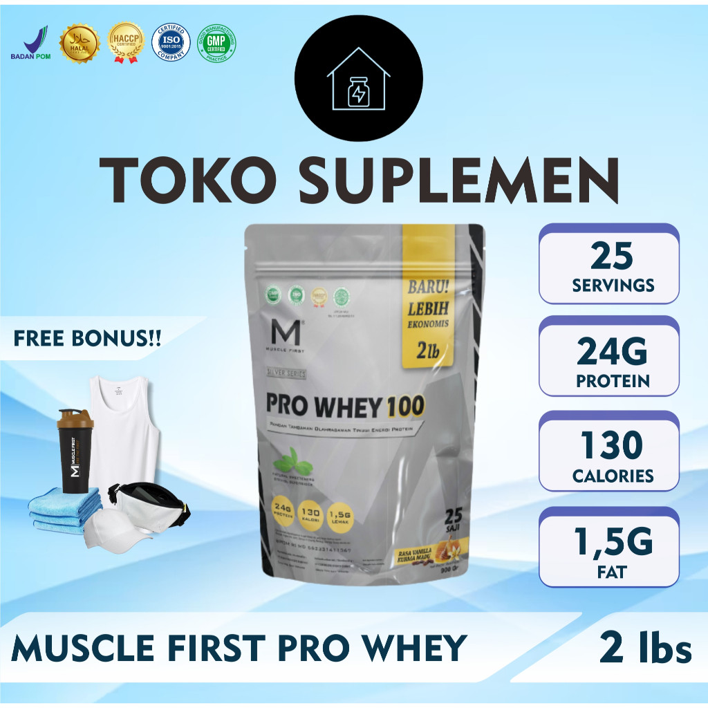 MUSCLE FIRST M1 PRO WHEY 2LBS - WHEY PROTEIN 100% Whey Protein MuscleFirst M1 ProWhey Concentrate