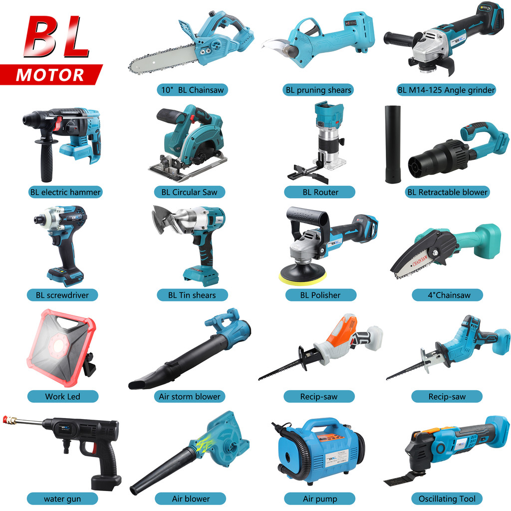 NEWONE Hammer Angle Grinder Polisher Router Gergaji Mesin Gergaji Bolak-balik Tubuh Kompatibel Bater