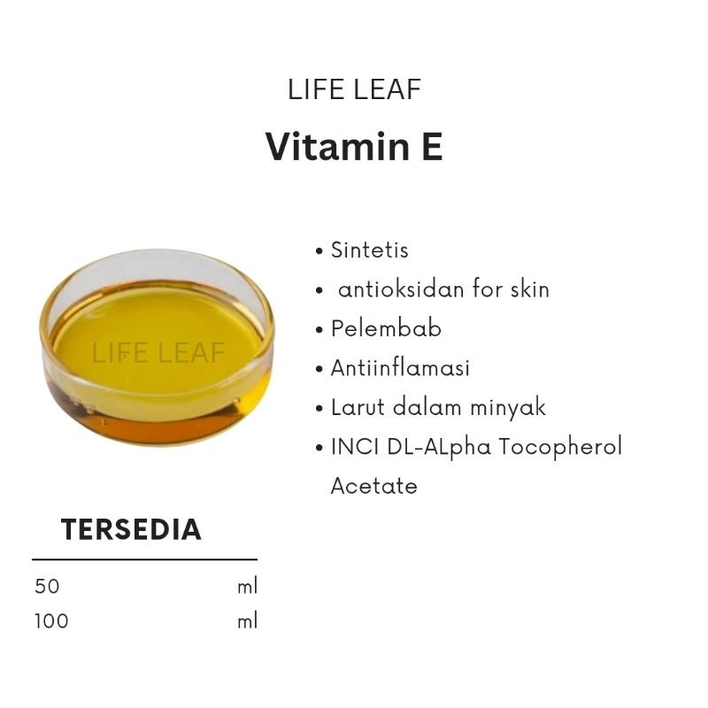 Vitamin E / DL Alpha Tocopherol 50 ml