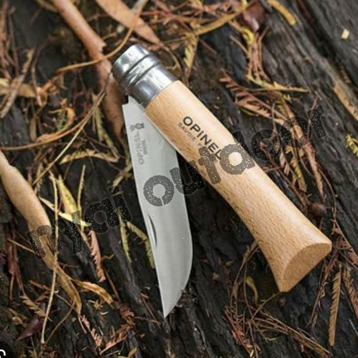 pisau lipat opinel stainless steel no6 7 8 9 10 12 pisau lipat camping