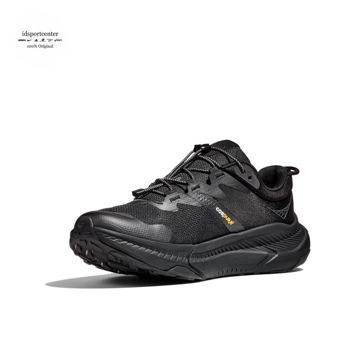 Terbaru Hoka Transport Mens Hiking Shoes - Black / Black