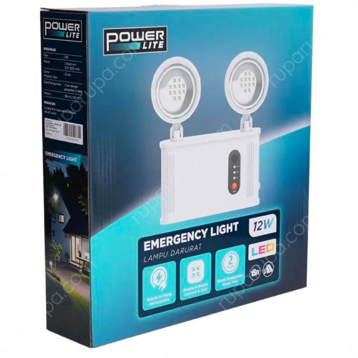 Cuci Gudang LAMPU DARURAT OTOMATIS KRISBOW EMERGENCY LAMP LED 2 TWIN SPOT
